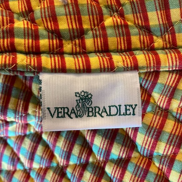 Vera Bradley Large Tote Brown Chocolat Vintage EUC - Picture 14 of 16